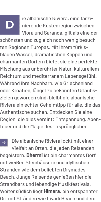 ￼ie albanische Riviera, eine faszinierende K stenregion zwischen Vlora und Saranda, gilt als eine der sch nsten und z...