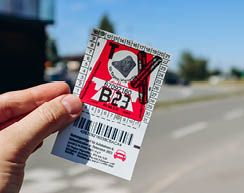 Feldkirch, Austria - August 11, 2023: The Vignette, Austria's Motorway Toll Sticker