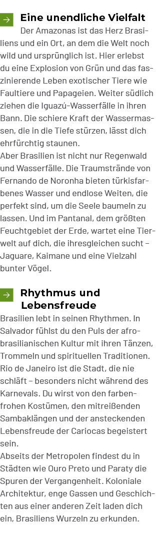 ￼Eine unendliche Vielfalt Der Amazonas ist das Herz Brasiliens und ein Ort, an dem die Welt noch wild und urspr nglic...