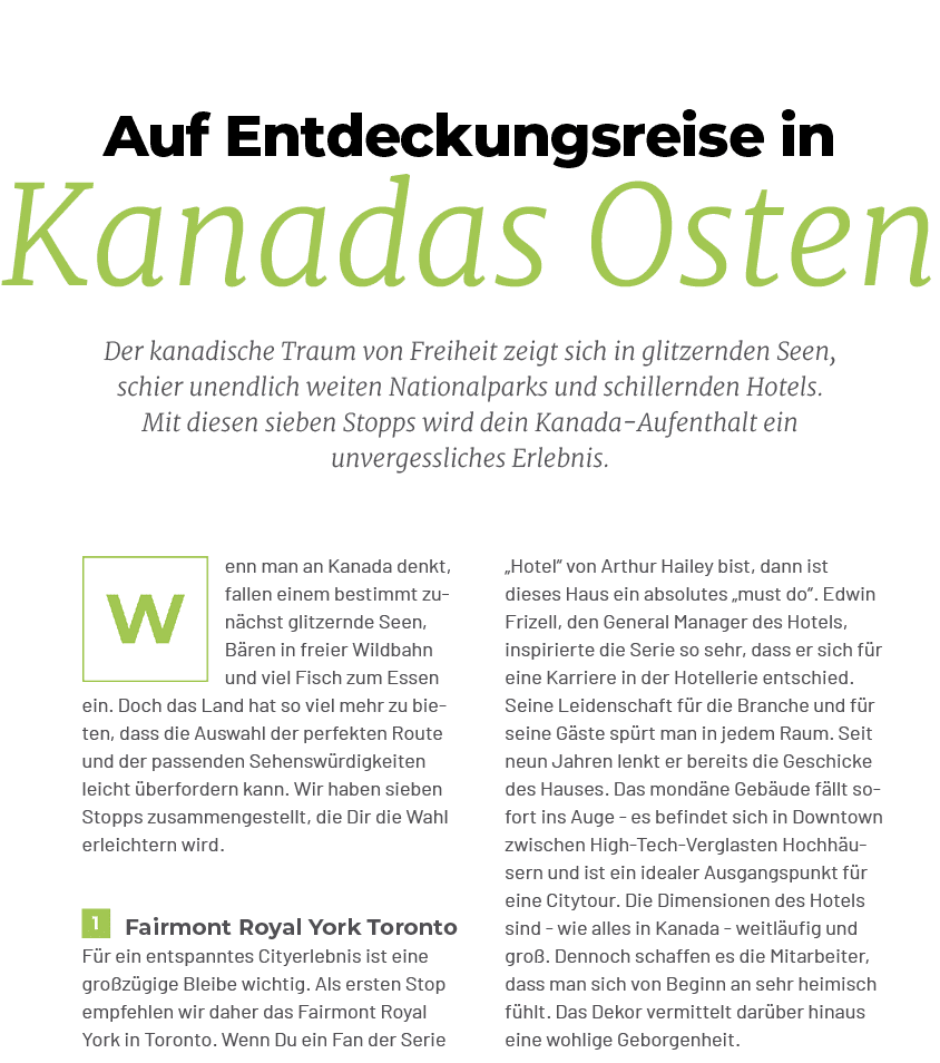 Kanadas Osten,Auf Entdeckungsreise in,Der kanadische Traum von Freiheit zeigt sich in glitzernden Seen, schier unendl...