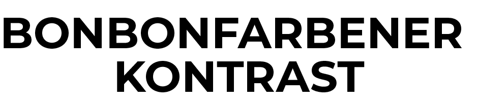 bonbonfarbener Kontras