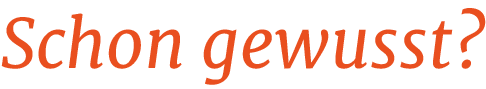 Schon gewusst