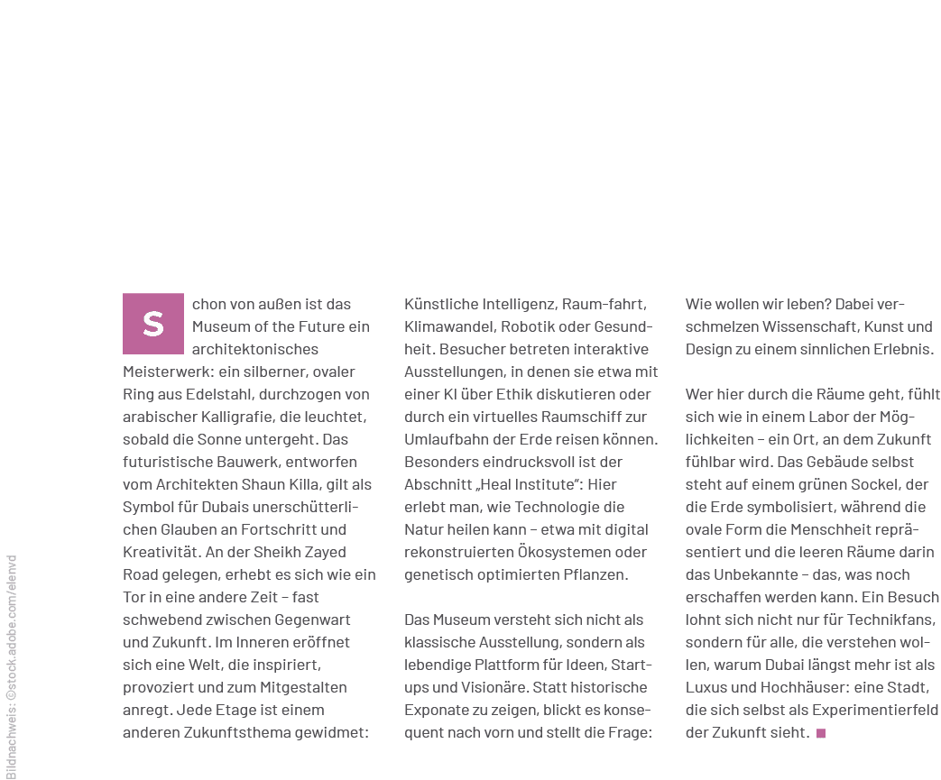 Wie wollen wir leben? Dabei verschmelzen Wissenschaft, Kunst und Design zu einem sinnlichen Erlebnis. Wer hier durch ...