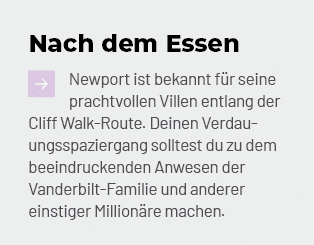 Nach dem Essen ￼Newport ist bekannt f r seine prachtvollen Villen entlang der Cliff Walk Route. Deinen Verdauungsspaz...