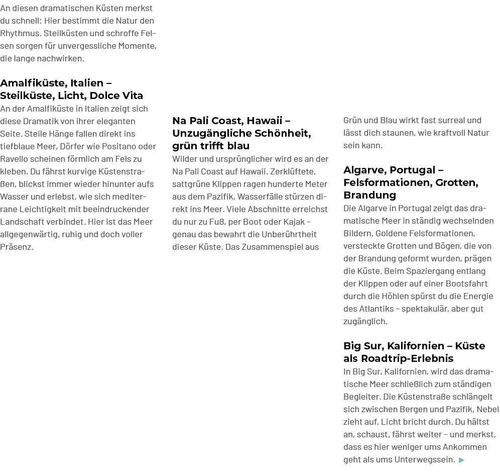 Gr n und Blau wirkt fast surreal und l sst dich staunen, wie kraftvoll Natur sein kann. Algarve, Portugal – Felsforma...