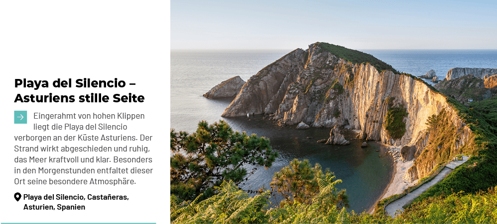 Playa del Silencio – Asturiens stille Seite ￼Eingerahmt von hohen Klippen liegt die Playa del Silencio verborgen an d...
