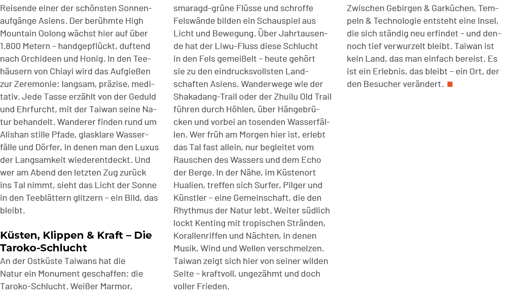 Zwischen Gebirgen & Gark chen, Tempeln & Technologie entsteht eine Insel, die sich st ndig neu erfindet – und den noc...