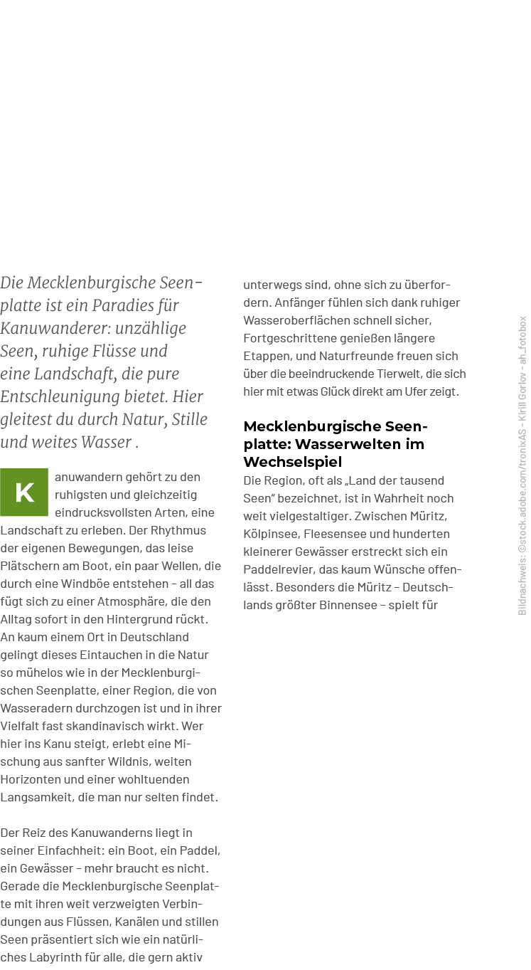 Bildnachweis: ©stock.adobe.com/tronixAS Kirill Gorlov ah_fotobox,Die Mecklenburgische Seen platte ist ein Paradies f ...