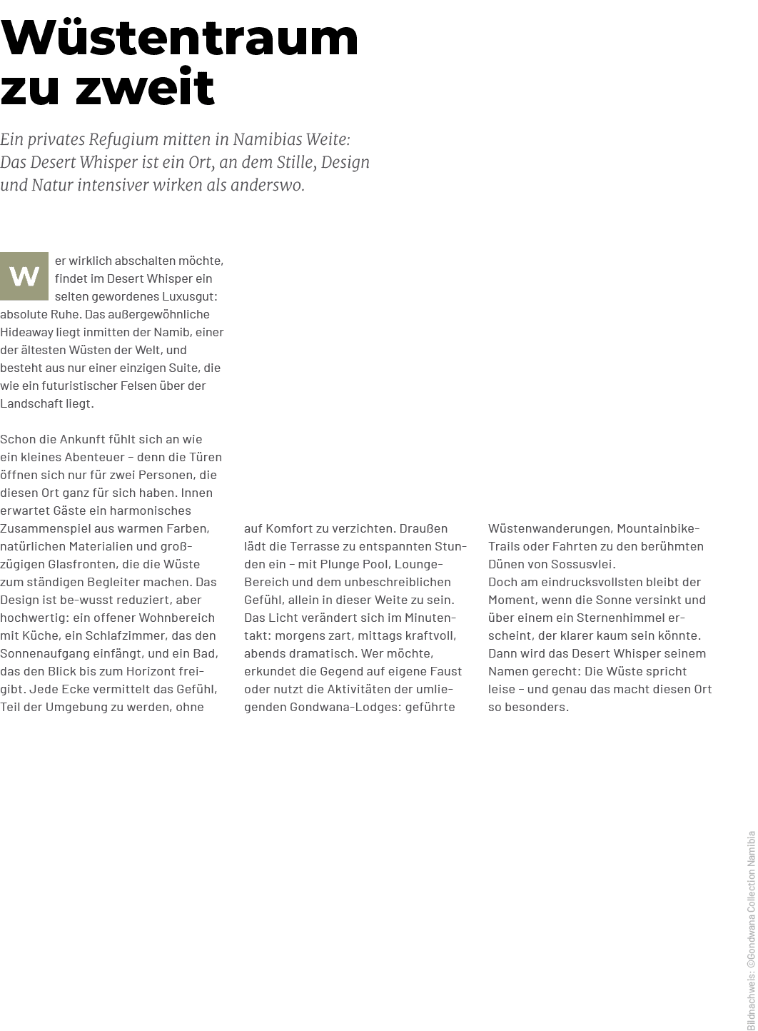 Bildnachweis: ©Gondwana Collection Namibia,W stenwanderungen, Mountainbike Trails oder Fahrten zu den ber hmten D nen...