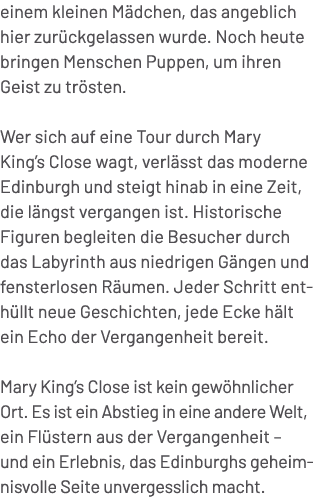 einem kleinen M dchen, das angeblich hier zur ckgelassen wurde. Noch heute bringen Menschen Puppen, um ihren Geist zu...