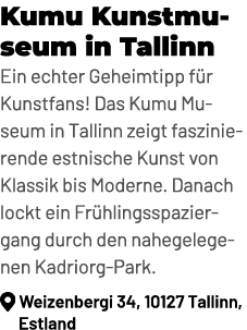 Kumu Kunstmuseum in Tallinn Ein echter Geheimtipp f r Kunstfans! Das Kumu Museum in Tallinn zeigt faszinierende estni...