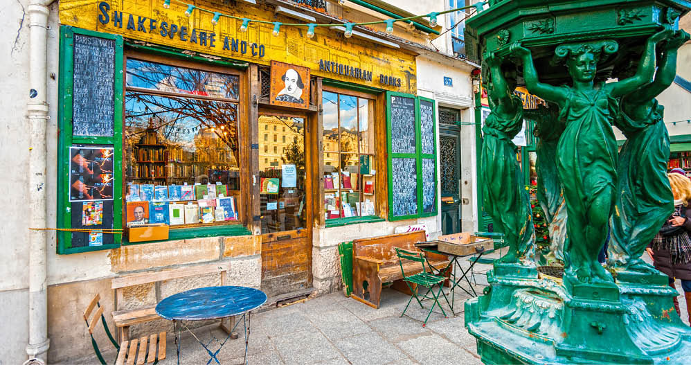 PARIS-DECEMBER 11: The Shakespeare and Co. bookstore on December 11, 2012 in Paris, Opened in 1951 by George Whitman, it serves both as a regular bookstore and as a reading library, specializing in English-language literature.