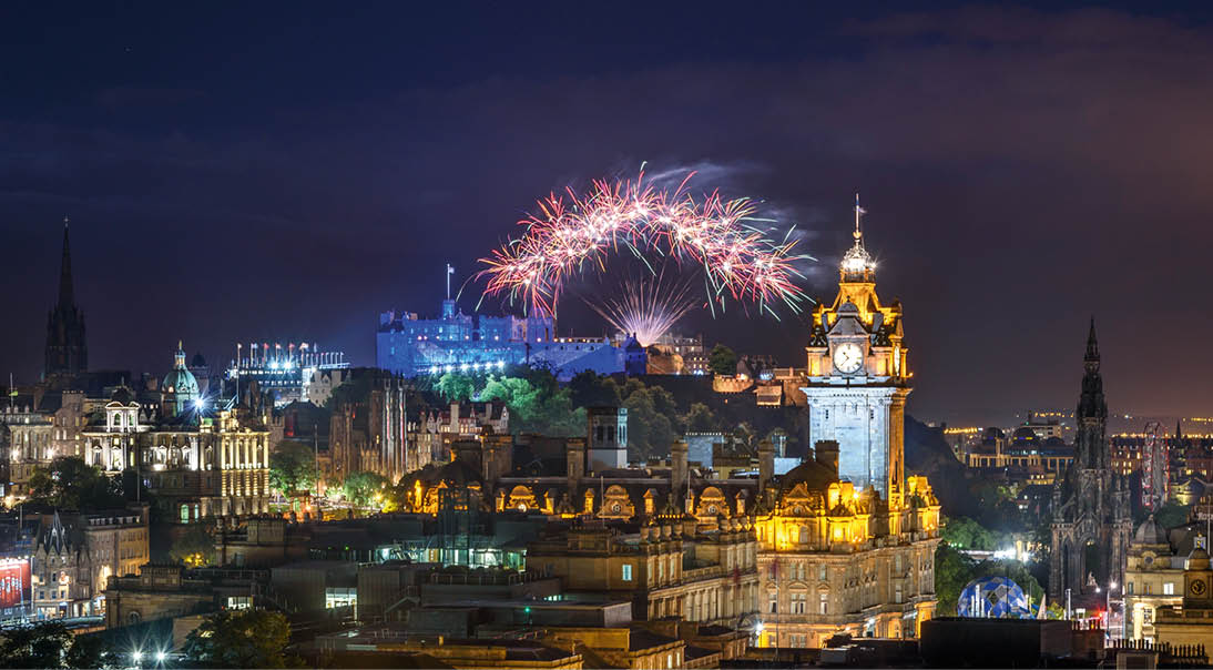 A fireworks display marks the end of the Edinburgh Fringe and International Festival.