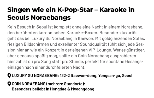Singen wie ein K Pop Star – Karaoke in Seouls Noraebangs Kein Besuch in Seoul ist komplett ohne eine Nacht in einem N...