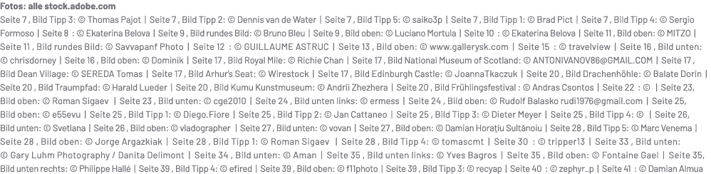 Fotos: alle stock.adobe.com Seite 7 , Bild Tipp 3: © Thomas Pajot | Seite 7 , Bild Tipp 2: © Dennis van de Water | Se...