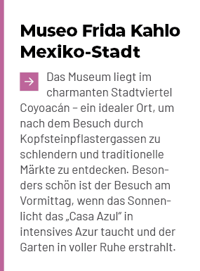 Museo Frida Kahlo Mexiko Stadt ￼Das Museum liegt im charmanten Stadtviertel Coyoac n – ein idealer Ort, um nach dem B...