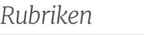 Rubrike