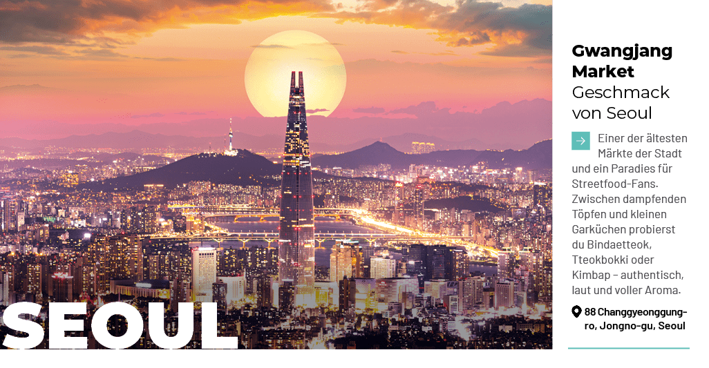 Gwangjang Market Geschmack von Seoul ￼Einer der ltesten M rkte der Stadt und ein Paradies f r Streetfood Fans. Zwisc...