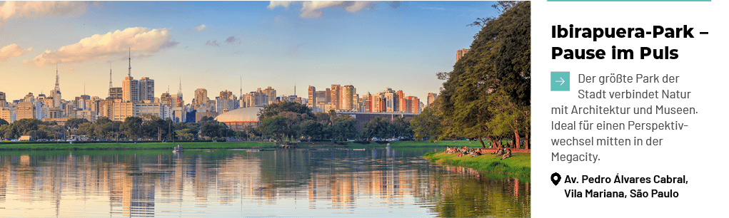 Ibirapuera Park – Pause im Puls ￼Der gr te Park der Stadt verbindet Natur mit Architektur und Museen. Ideal f r eine...