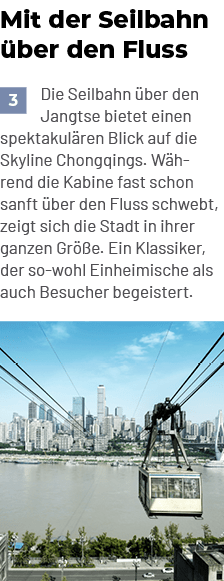 Mit der Seilbahn ber den Fluss,Die Seilbahn  ber den Jangtse bietet einen spektakul ren Blick auf die Skyline Chongq...
