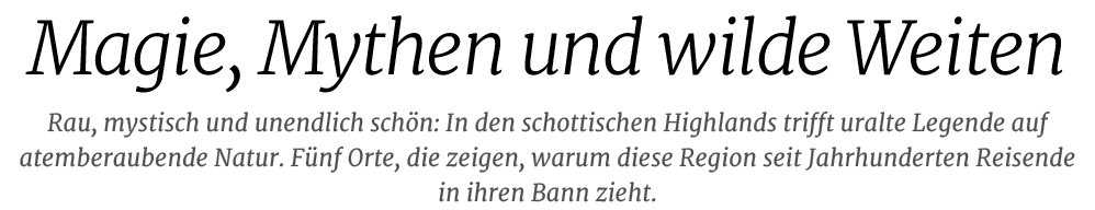 Rau, mystisch und unendlich sch n: In den schottischen Highlands trifft uralte Legende auf atemberaubende Natur. F nf...