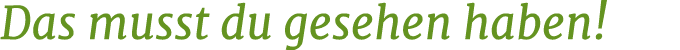 Das musst du gesehen haben!