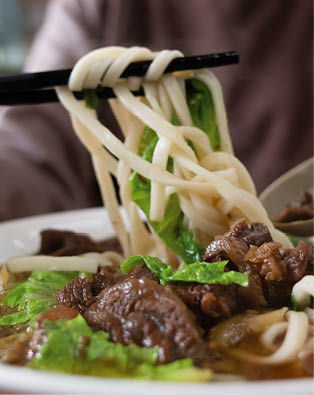 niu rou mian, Taiwan famous snack of beef noodles