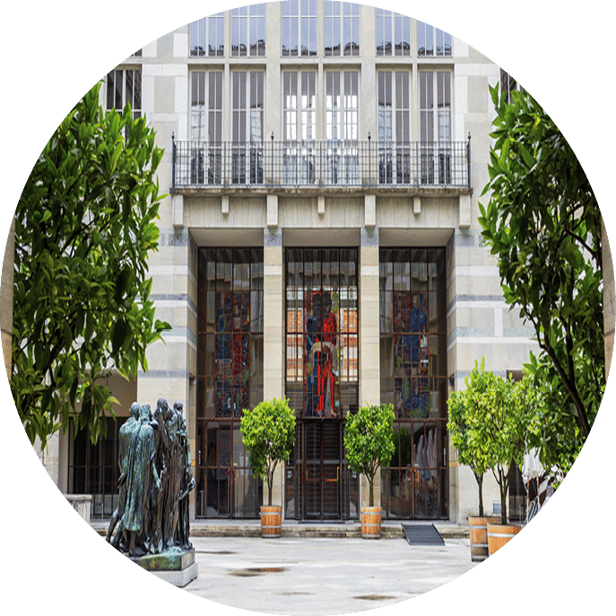 Basel, Switzerland - August 02. 2021: The front exterior of the Art Museum (Kunstmuseum) in Basel, Switzerland