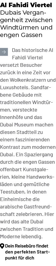 Al Fahidi Viertel Dubais Vergangenheit zwischen Windt rmen und engen Gassen ￼Das historische Al Fahidi Viertel verset...