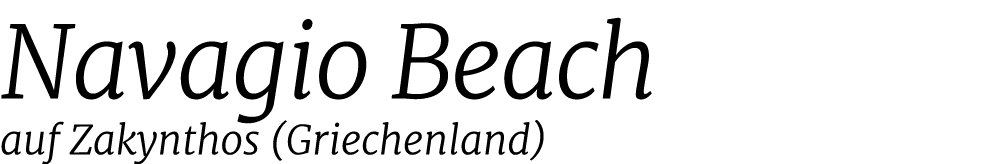 Navagio Beach auf Zakynthos (Griechenland)