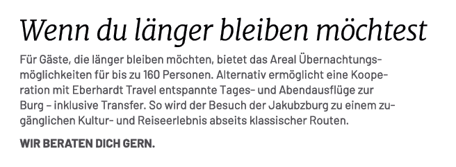 Wenn du l nger bleiben m chtest F r G ste, die l nger bleiben m chten, bietet das Areal bernachtungsm glichkeiten f ...