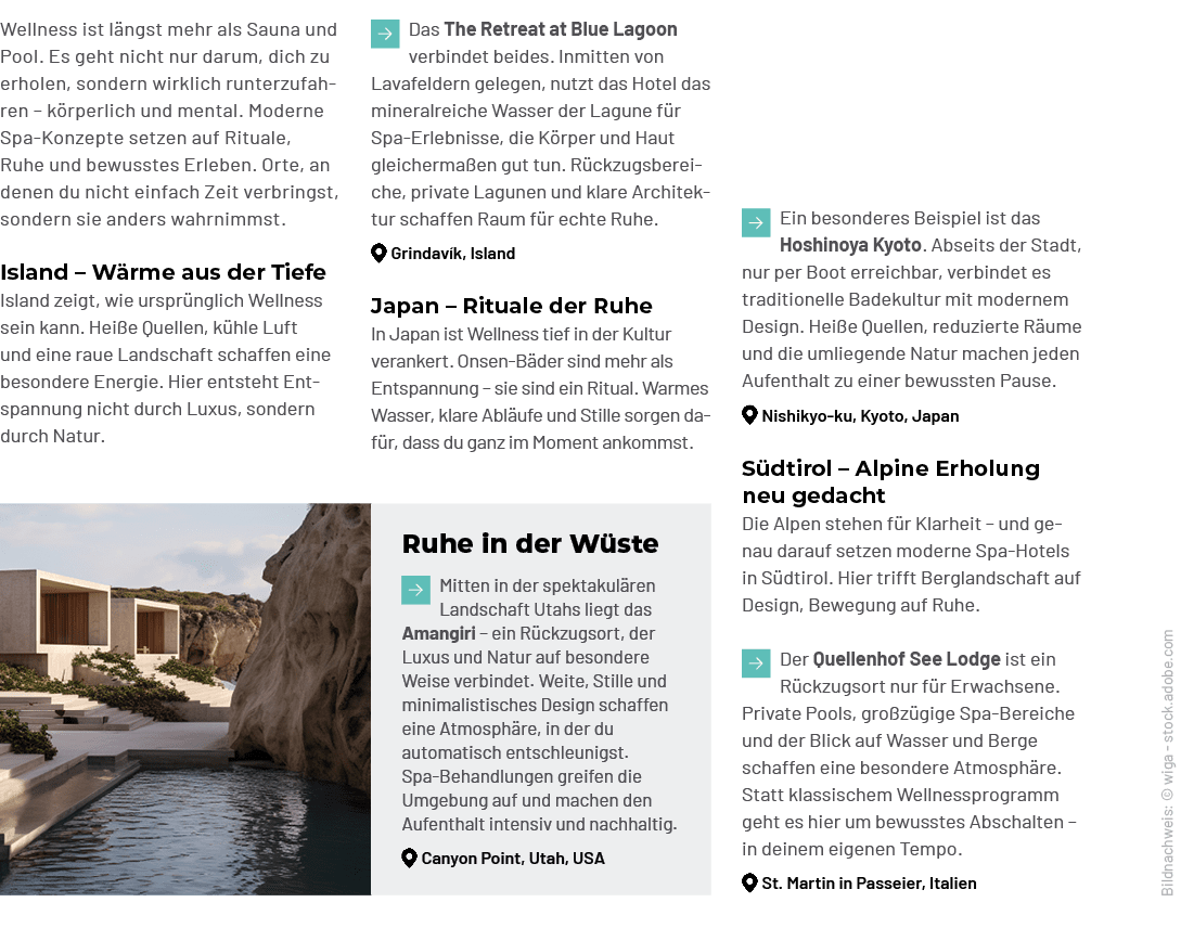 Bildnachweis: © wiga stock.adobe.com,￼Ein besonderes Beispiel ist das Hoshinoya Kyoto. Abseits der Stadt, nur per Boo...