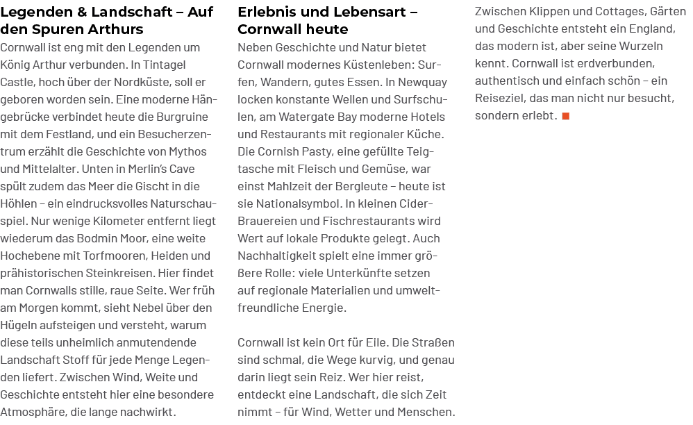 Zwischen Klippen und Cottages, G rten und Geschichte entsteht ein England, das modern ist, aber seine Wurzeln kennt. ...