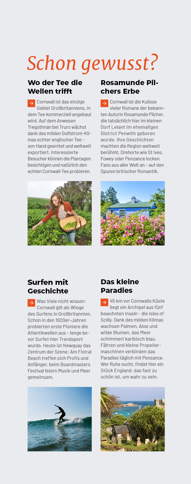 Surfen mit Geschichte ￼Was Viele nicht wissen: Cornwall gilt als Wiege des Surfens in Gro britannien. Schon in den 19...