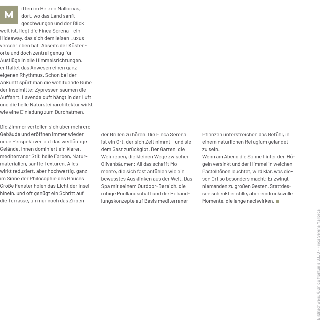 Pflanzen unterstreichen das Gef hl, in einem nat rlichen Refugium gelandet zu sein. Wenn am Abend die Sonne hinter de...