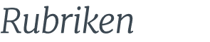 Rubriken