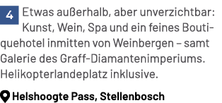 ￼Etwas au erhalb, aber unverzichtbar: Kunst, Wein, Spa und ein feines Boutiquehotel inmitten von Weinbergen – samt Ga...