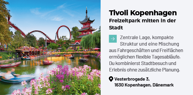 Tivoli Kopenhagen Freizeitpark mitten in der Stadt ￼Zentrale Lage, kompakte Struktur und eine Mischung aus Fahrgesch ...