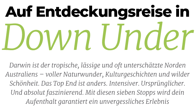 Down Under,Auf Entdeckungsreise in,Darwin ist der tropische, l ssige und oft untersch tzte Norden Australiens – volle...