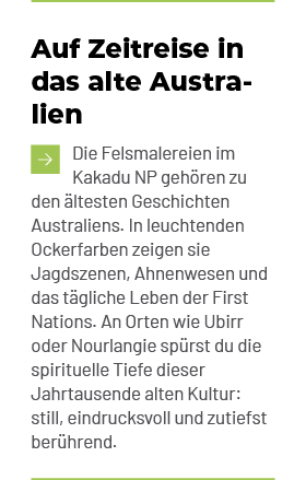 Auf Zeitreise in das alte Australien ￼Die Felsmalereien im Kakadu NP geh ren zu den ltesten Geschichten Australiens....