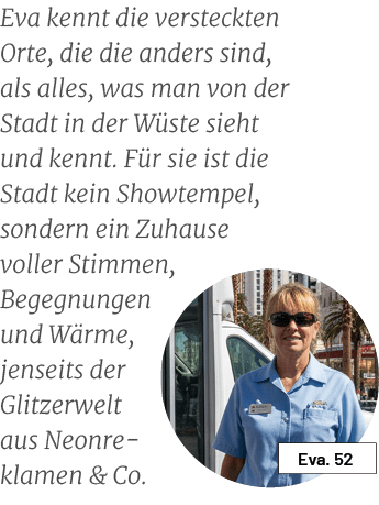 Eva. 52,Eva kennt die versteckten Orte, die die anders sind, als alles, was man von der Stadt in der W ste sieht und ...