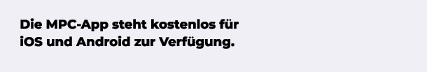 Die MPC App steht kostenlos f r iOS und Android zur Verf gung.