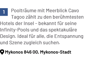 ￼ Pooltr ume mit Meerblick Cavo Tagoo z hlt zu den ber hmtesten Hotels der Insel – bekannt f r seine Infinity Pools u...