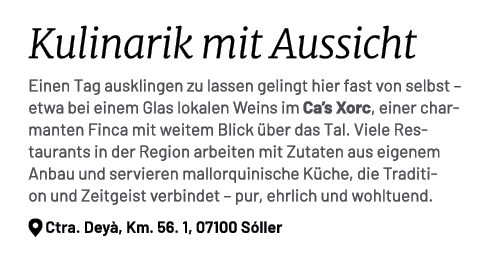 Kulinarik mit Aussicht Einen Tag ausklingen zu lassen gelingt hier fast von selbst – etwa bei einem Glas lokalen Wein...