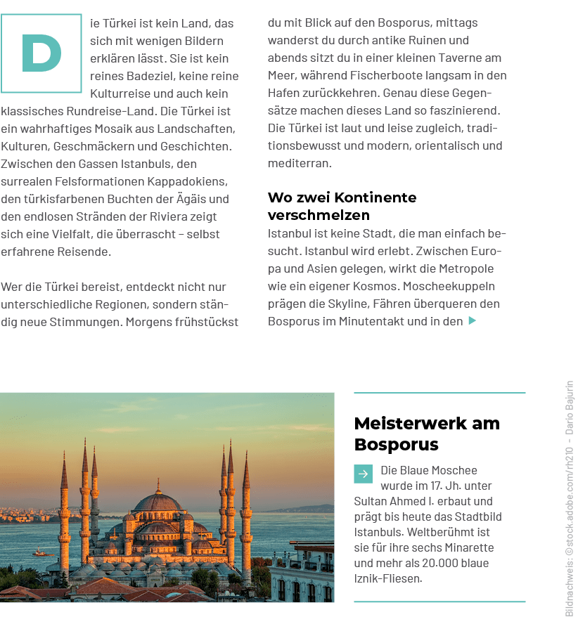 Meisterwerk am Bosporus ￼Die Blaue Moschee wurde im 17. Jh. unter Sultan Ahmed I. erbaut und pr gt bis heute das Stad...
