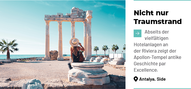 Nicht nur Traumstrand ￼Abseits der vielf ltigen Hotelanlagen an der Riviera zeigt der Apollon Tempel antike Geschicht...