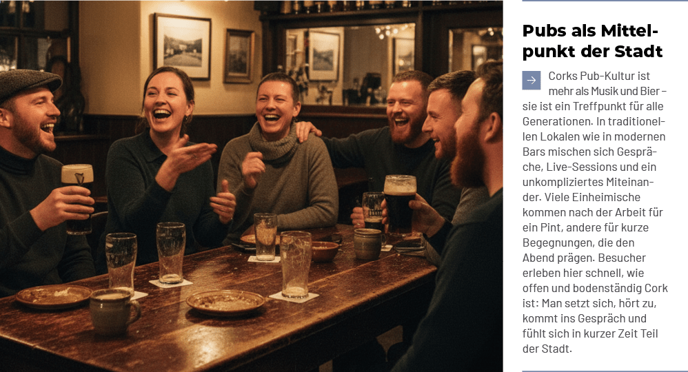 Pubs als Mittelpunkt der Stadt ￼Corks Pub Kultur ist mehr als Musik und Bier – sie ist ein Treffpunkt f r alle Genera...
