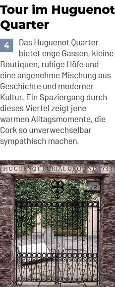 Tour im Huguenot Quarter ￼Das Huguenot Quarter bietet enge Gassen, kleine Boutiquen, ruhige H fe und eine angenehme M...