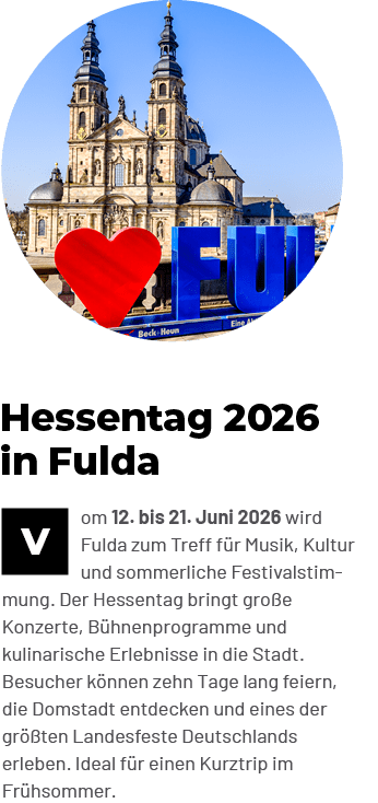 ￼om 12. bis 21. Juni 2026 wird Fulda zum Treff f r Musik, Kultur und sommerliche Festivalstimmung. Der Hessentag brin...