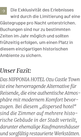 ￼Die Exklusivit t des Erlebnisses wird durch die Limitierung auf eine G stegruppe pro Nacht unterstrichen. Buchungen ...